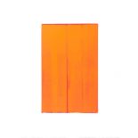 Ciaran Lennon - ORANGE - Gouache on Paper - 19 x 12 inches - Signed