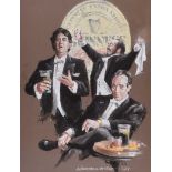 Michael McDade - THE THREE TENORS - Pastel on Paper - 26 x 20 inches - Signed