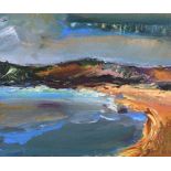 Patricia Cleland Clark - THE BAY - Oil on Board - 9 x 10 inches - Signed