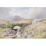 Joseph William Carey, RUA - SLIEVE DONARD, MOURNE MOUNTAINS & THE BLOODY BRIDGE - Watercolour