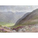 Joseph William Carey, RUA - THE HARE'S GAP, SILENT VALLEY - Watercolour Drawing - 16 x 22 inches -