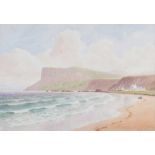 Joseph William Carey, RUA - FAIRHEAD, COUNTY ANTRIM - Watercolour Drawing - 10 x 14 inches - Signed