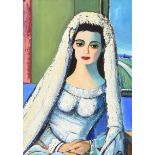 Alan Quigley - THE BRIDE - Oil on Board - 24 x 17 inches - Signed