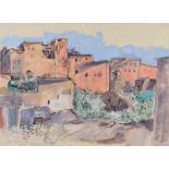 Lindy Guinness - MOROCCO - Watercolour Drawing - 11 x 15. inches - Signed