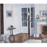 Rose Brigid Ganly, HRHA - INTERIOR - Oil on Board - 15 x 18 inches - Signed in Monogram