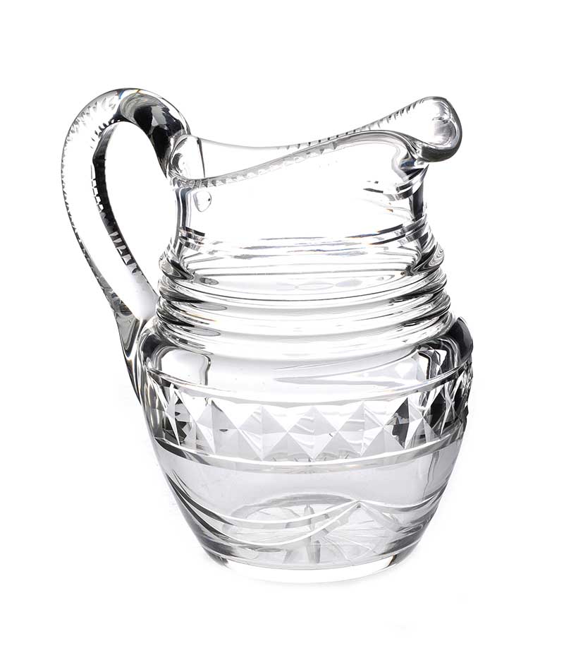 CUT GLASS WATER JUG