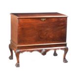 RARE GEORGIAN MAHOGANY IRISH BLANKET CHEST