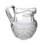 CUT GLASS WATER JUG