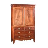 REGENCY MAHOGANY WARDROBE