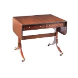 REGENCY MAHOGANY SOFA TABLE