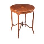 EDWARDIAN MAHOGANY LAMP TABLE