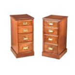 PAIR OF VICTORIAN BEDSIDE PEDESTALS