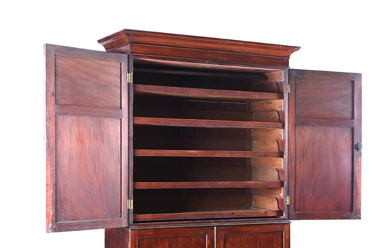 REGENCY MAHOGANY LINEN PRESS - Image 2 of 7