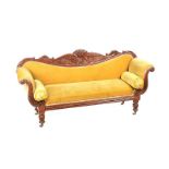 REGENCY MAHOGANY SETTEE