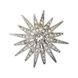 COSTUME STARBURST BROOCH