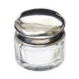 STERLING SILVER TOPPED PILL BOX