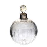 ETCHED GLASS PERFUME BOTTLE