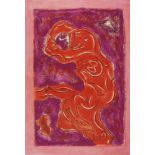 Andre Masson, French 1896-1987- Designs for ‘Une Saison en Enfer’, 1961; aquatints in colours,