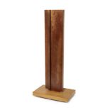 Bertram Eaton, British 1912-1977- Single Form I, c. 1974; mahogany and ebony, 70cm height (ARR)