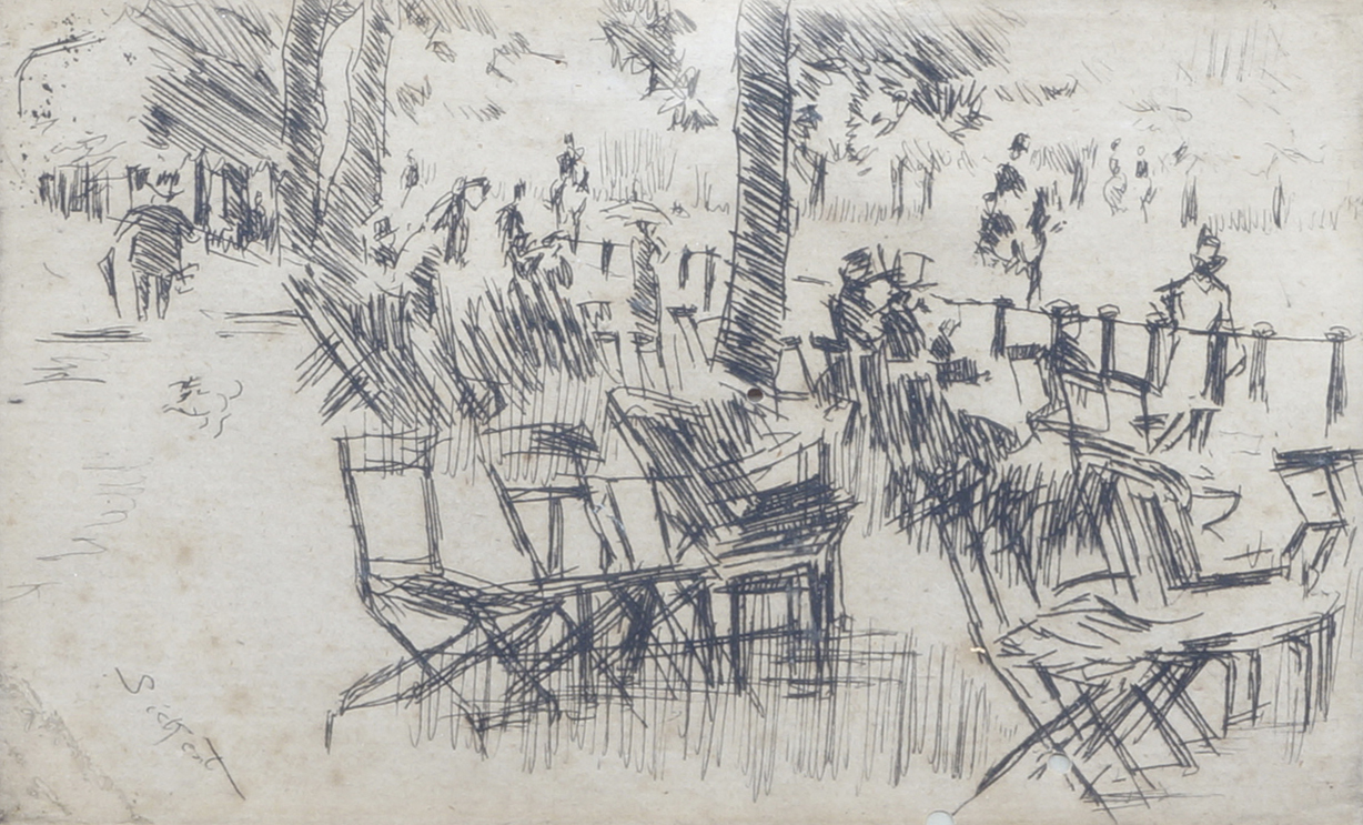 Walter Richard Sickert ARA, British 1860-1942- Hyde Park Corner, 1884; etching on wove paper, only