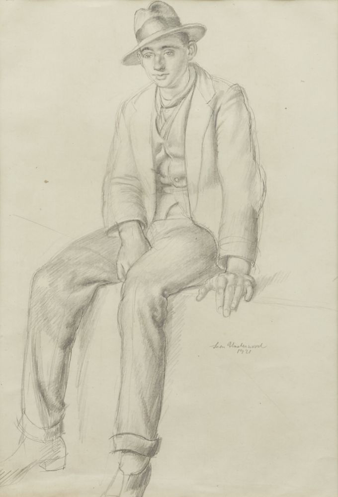 Leon Underwood, British 1890-1975- Spanish Boy; pencil, signed Leon Underwood 1921, 21.5x14.6cm, (