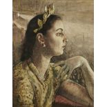 Dame Laura Knight RA RWS, British 1877-1970- Dita Boa at the London Palladium, 1930s; watercolour,
