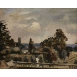 Adrian Daintrey RWA, British 1902-1988- Hickfield near Basingstoke; oil on canvas board, signed,