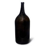 A French brown glass Nebuchadnezzer Champagne bottle, late 19th century, 59cm Provenance: