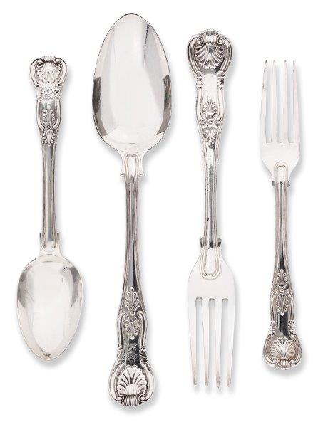 A harlequin part canteen of Victorian silver Kings pattern cutlery, various dates and makers,