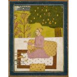 A Mughal prince, Provincial Mughal school, India, second half 18th century, opaque pigments and gold