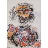 Ambadas Khobragade, 1922-2012, Untitled, 1973, mixed media on paper, signed lower left, 'Ambadus