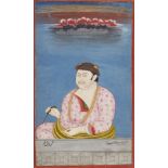 Portrait of a European gentleman, Hyderabad, 18th century, opaque pigments on paper, the