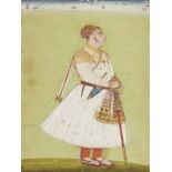 Portrait of Maharaja Gaj Singh, Jodhpur, Rajasthan, North India, late 18th century, opaque