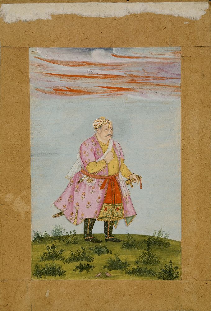 Raja Udai Singh (Mota Raja) of Marwar, Rajasthan, North India, early 19th century, opaque and
