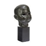 Benno Elkan OBE (1877-1960), a patinated bronze head 'Head of a child', signed B.E. Modelled and