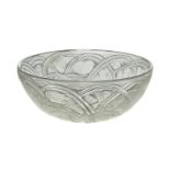 René Lalique (1860-1945), a clear and frosted glass bowl ‘Pinsons’ No. 11-016, designed 1933, this