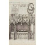 Wenceslaus Hollar, Czech 1607-1677- Tomb of Sir Simon Burley, c.1658 [Pennington 2254] ; etching
