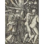 Marcantonio Raimondi, Italian 1480-1527- The Expulsion from Paradise [Bartsch 586], & Christ Crowned