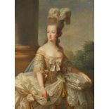 After Elisabeth-Louise Vigee Lebrun, French 1755-1842- Queen Marie Antoinette; oil on canvas, 124.