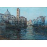 Robert Gwelo Goodman, British/South African 1871-1939- On the Grand Canal, Venice; pastel, signed,