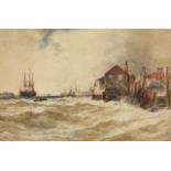 Thomas Bush Hardy RBA, British 1842-1897- Portsmouth; watercolour, signed and inscribed,