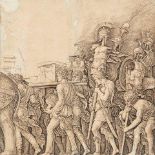 After Andrea Mantegna, Italian 1431-1506- The Corselet Bearers, from the Triumph of Caesar, c.