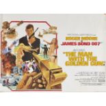 James Bond, The Man with the Golden Gun, 1974, a film poster, printed by Lonsdale and Bartholomew