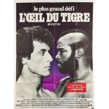 Rocky III, 1982, a French film poster entitled L'Oeil du Tigre, 159 x 119cm, together with other