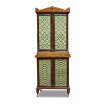 A Regency mahogany and ebonised cabinet, early 19th century, in the manner of George Bullock, the