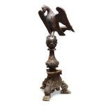 A Southern Netherlandish oak lectern, Flemish, circa 1600, the top carved with an eagle with