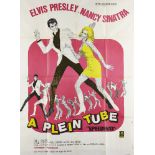 Speedway, 1968, a French film poster entitled A Plein tube "Speedway", 157 x 114cmfolded, minor