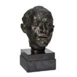 After Auguste Rodin, French, 1840-1917, bronze bust of a man, possibly Pier de Wiesseur, 20th