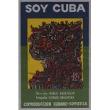 Soy Cuba 1964, a film poster after a design by Rene Portocarrero, silk screen print, 76 x 51cm,