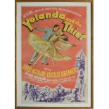 Yolanda and the thief, 1945, a film poster, printed by Tooker Litho. Co, New York, framed and